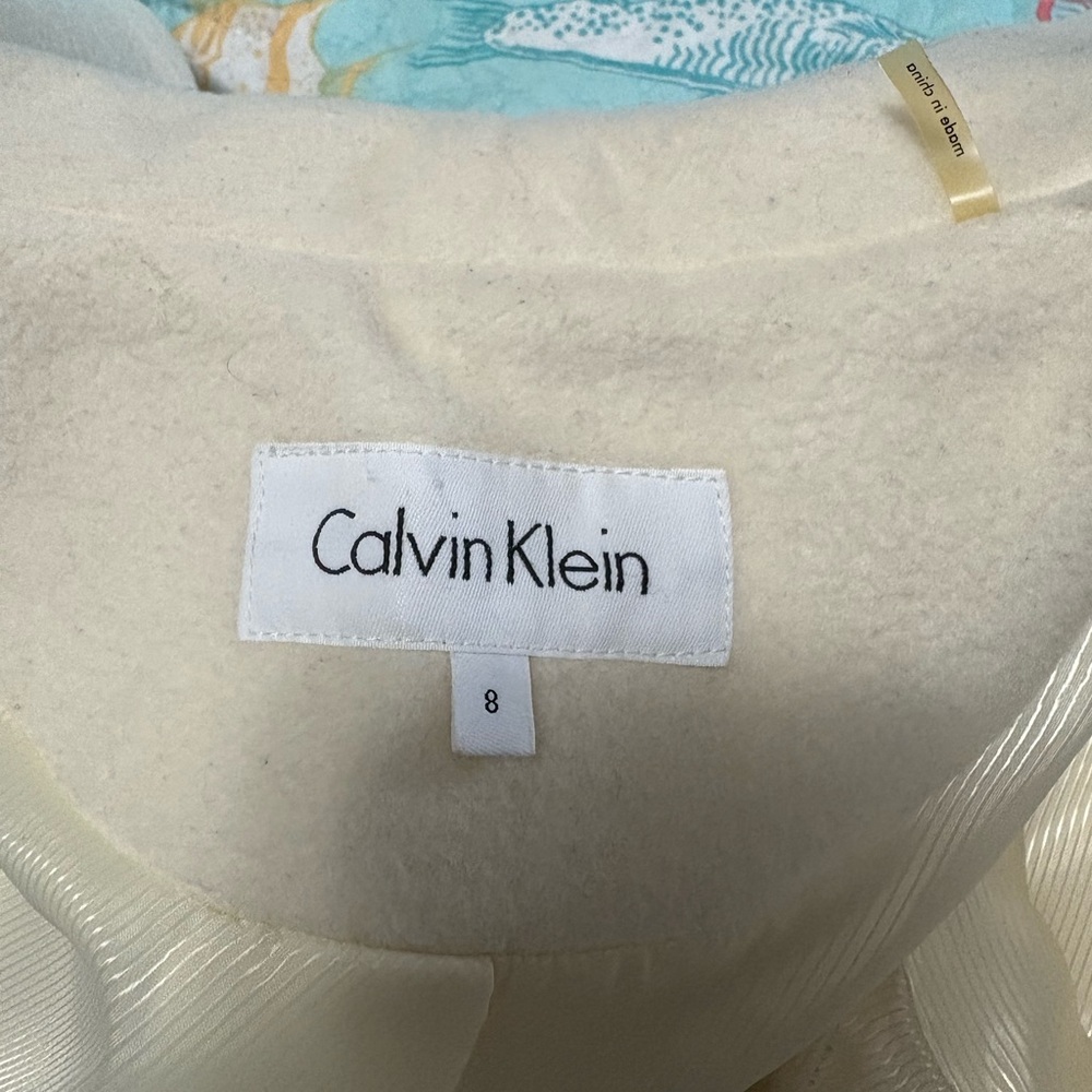 Calvin Klein Cream Jacket Sophisticated Style - Picture 7 of 7